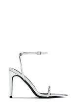 Load image into Gallery viewer, Silver-Tone Single Sole Heels