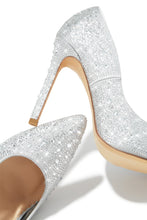 Load image into Gallery viewer, Kelly Embellished High Heel Pumps - Silver