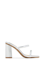 Load image into Gallery viewer, Jenna Block Heel Mules - Ivory