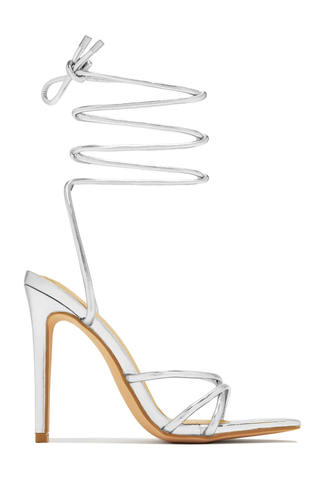 Load image into Gallery viewer, Holly Lace Up Strappy Heels - Nude