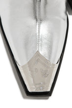 Load image into Gallery viewer, Reba Western Cowgirl Ankle Boots - Silver