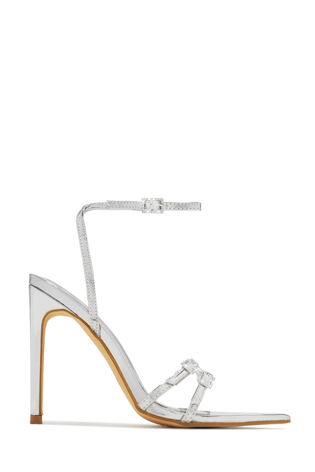Load image into Gallery viewer, Glamorous Party Embellished High Heels - Bone