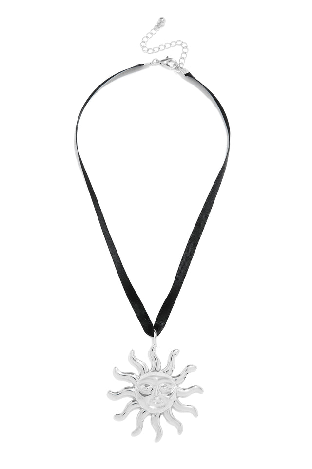 Load image into Gallery viewer, Silver sun Festival Necklace