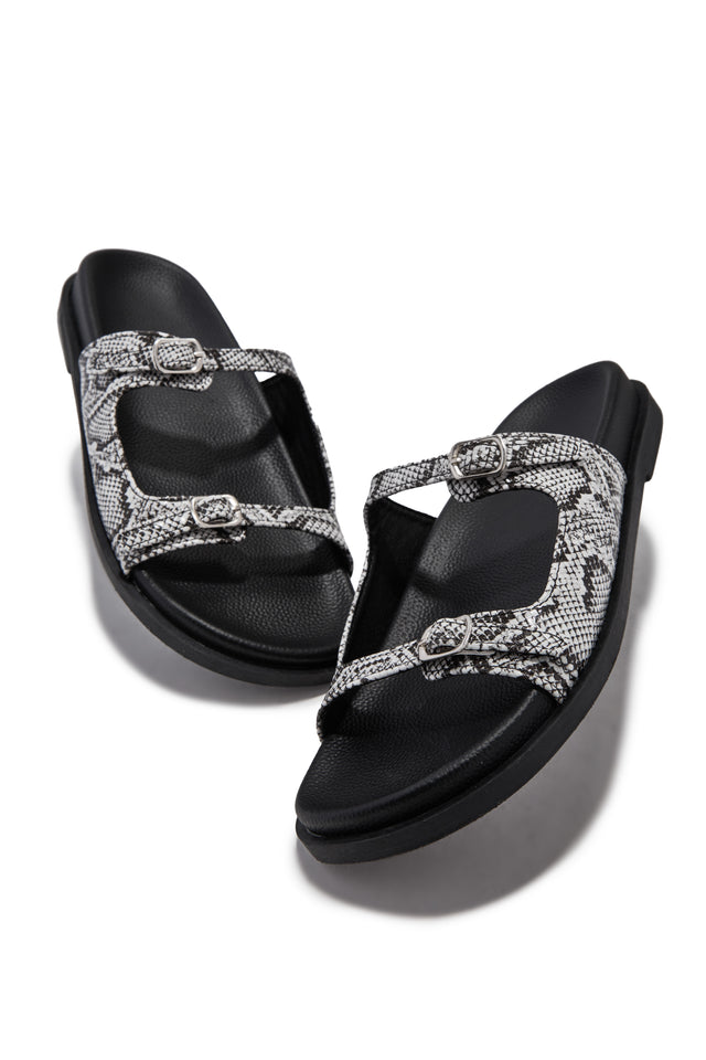 Load image into Gallery viewer, Santorini Beaches Slip On Sandals - Snake