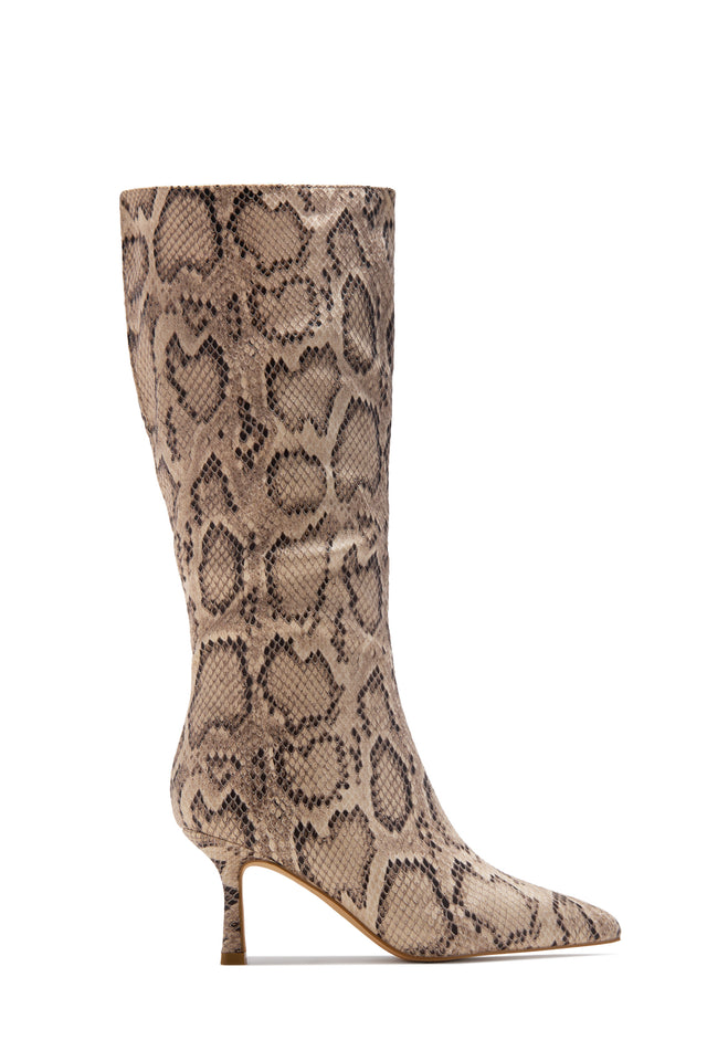 Load image into Gallery viewer, Jaylin Mid Heel Boots - Snake