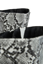 Load image into Gallery viewer, Fine Time Block Heel Knee High Boots - Snake