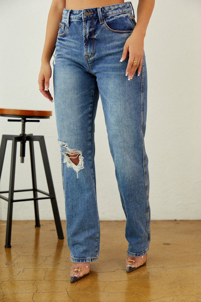 Load image into Gallery viewer, High Waist Jeans