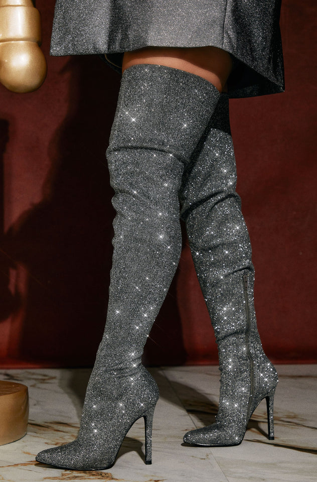 Load image into Gallery viewer, Glitter OTK Boots