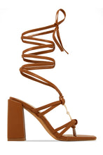 Load image into Gallery viewer, Stepping Out Lace Up Block Heels - Multi