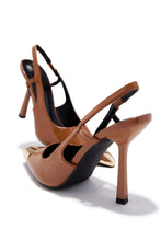 Load image into Gallery viewer, Sophia Slingback Pumps - Camel