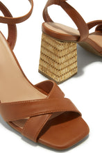 Load image into Gallery viewer, Punta Cana Block Heels - Chestnut