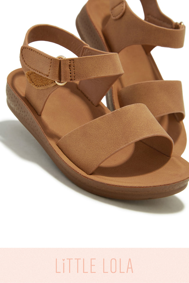 Load image into Gallery viewer, Tan Girls Summer Sandals
