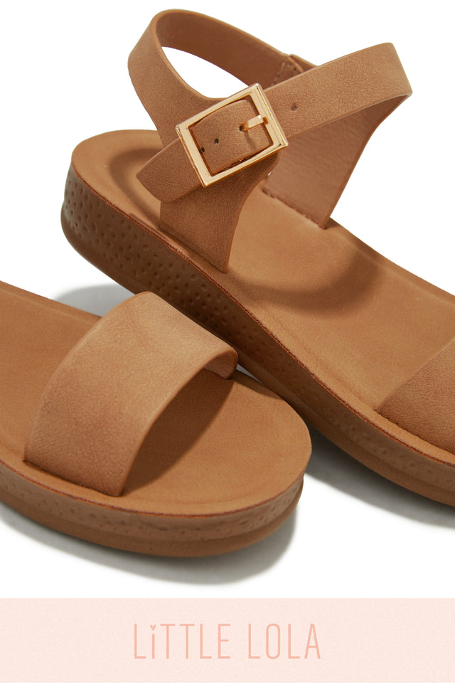 Load image into Gallery viewer, Tan Little Girl Sandals