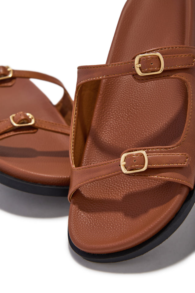 Load image into Gallery viewer, Santorini Beaches Slip On Sandals - Tan