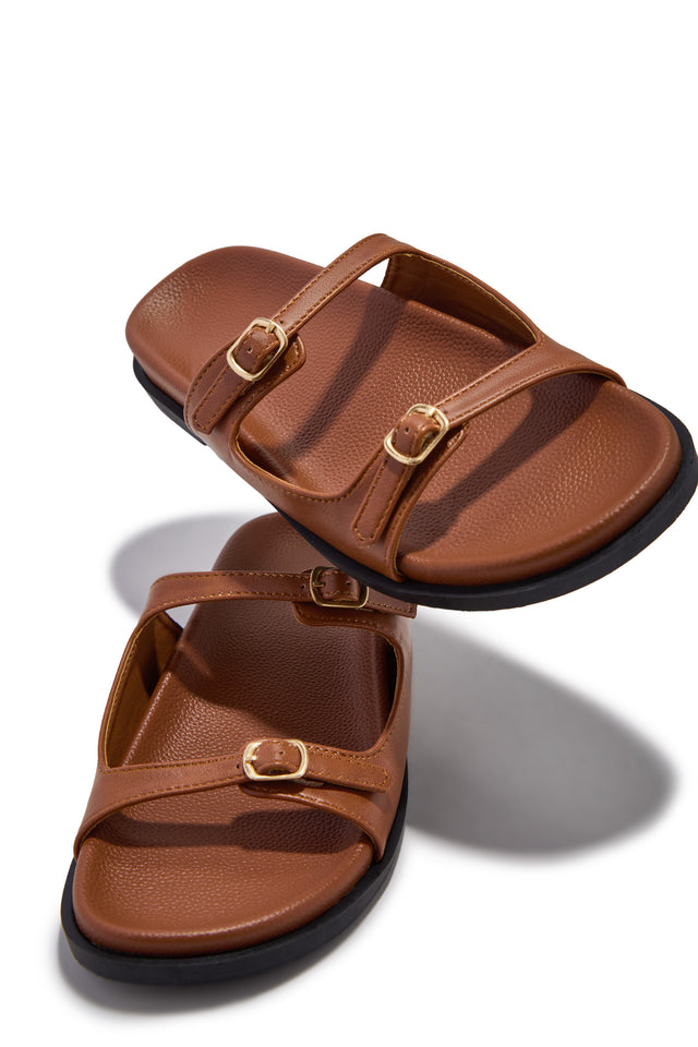 Load image into Gallery viewer, Santorini Beaches Slip On Sandals - Tan
