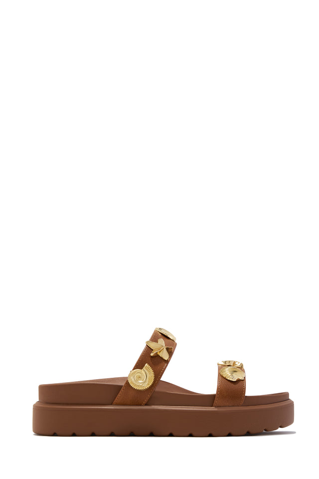 Load image into Gallery viewer, Shoreline Chunky Slip On Sandals - Tan