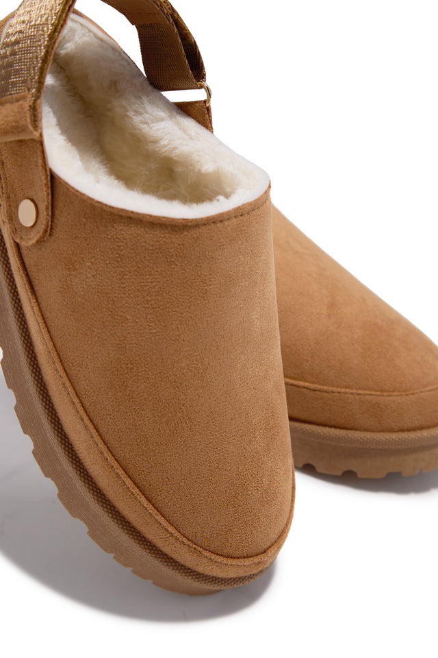 Load image into Gallery viewer, Let's Get Cozy Slip On Flats - Tan