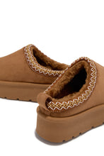 Load image into Gallery viewer, Cozy Weather Slip On Platform Flats - Tan