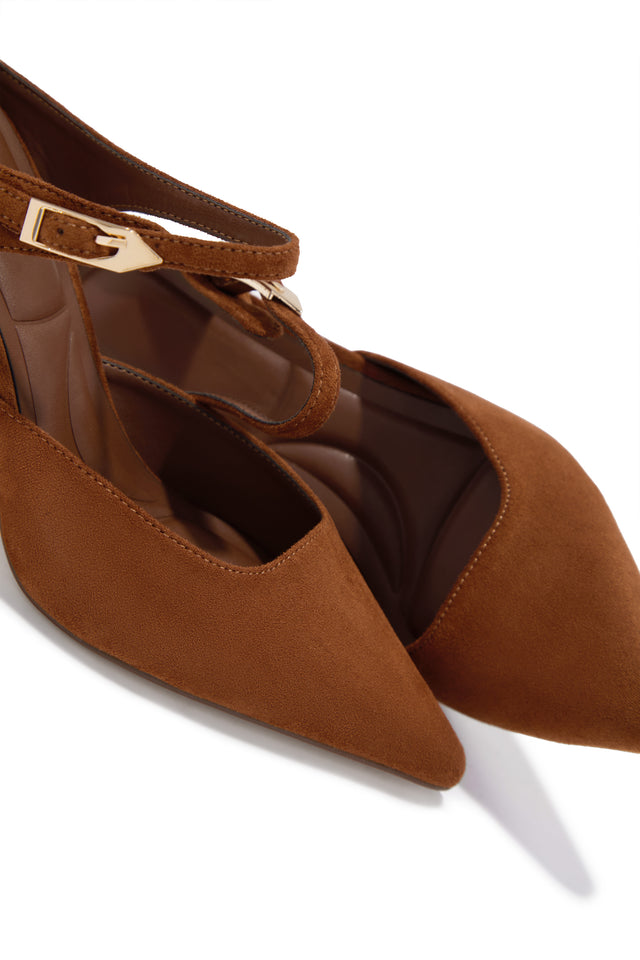 Load image into Gallery viewer, Kaley Mule Heel Pumps - Tan