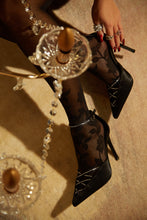 Load image into Gallery viewer, Tanalee Embellished High Heel Pumps - Black
