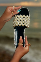 Load image into Gallery viewer, Jelly Black Slip On Sandals