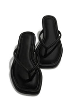 Load image into Gallery viewer, Slip Into Summer Thong Sandals - Black