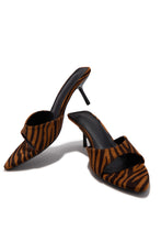 Load image into Gallery viewer, Myra Mid Heel Mules - Tiger