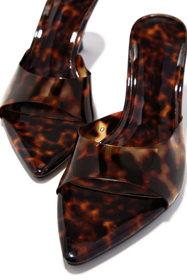Load image into Gallery viewer, Kristie Mid Heel Mules - Tortoise