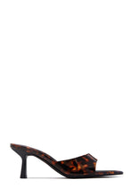 Load image into Gallery viewer, Kristie Mid Heel Mules - Tortoise