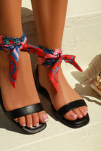 Load image into Gallery viewer, Tropicana Lace Up Sandals - Black