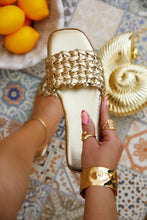Load image into Gallery viewer, Tulum Sun Slip On Sandals - Gold