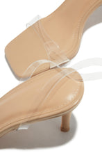 Load image into Gallery viewer, Viana Clear Strap Mid Heels - Nude