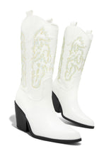Load image into Gallery viewer, White Rhinestone Boots
