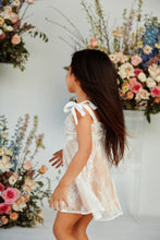 Load image into Gallery viewer, White and Nude Mini Dress