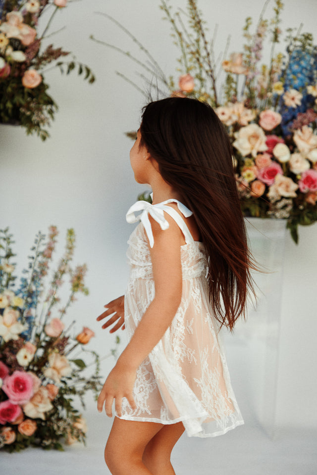 Load image into Gallery viewer, White and Nude Mini Dress