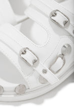 Load image into Gallery viewer, White Slide On Sandals