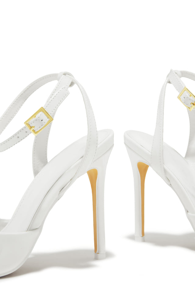 Load image into Gallery viewer, Rubi Mary Jane Strap Heels - White