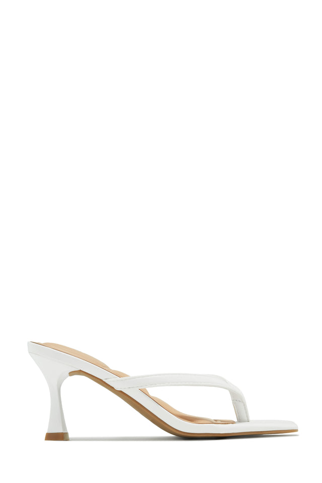 Load image into Gallery viewer, Angelie Mid Heel Mules - White