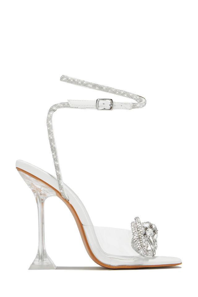 Load image into Gallery viewer, Amaria Embellished Bow Strap High Heels - Leopard