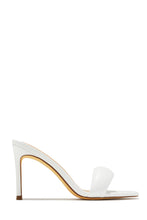 Load image into Gallery viewer, Alisha Mid Heel Mules - White