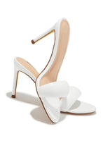 Load image into Gallery viewer, Alisha Mid Heel Mules - White