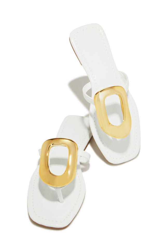 Load image into Gallery viewer, Adelia Slip On Thong Strap Sandals - Silver