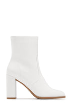 Load image into Gallery viewer, Harlow Block Heel Ankle Boot - White