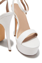 Load image into Gallery viewer, Your Temptation Platform High Heels - White
