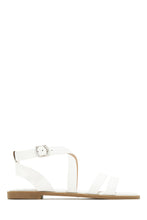 Load image into Gallery viewer, Sun Seeker Flat Strappy Sandals - Nude