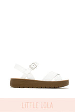 Load image into Gallery viewer, Sandy Days Kids Flat Sandals - White