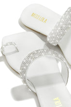 Load image into Gallery viewer, Cabana Beach Embellished Slip On Sandals - White