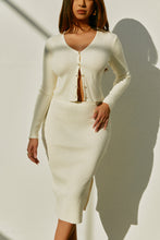 Load image into Gallery viewer, Cream Ribbed Knit