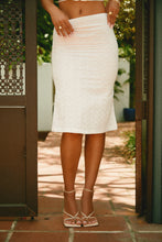 Load image into Gallery viewer, Midi Eyelet Skirt
