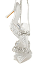 Load image into Gallery viewer, Elina Embellished Ankle Strap Pumps - White